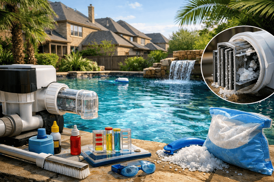 Salt water pool maintenance