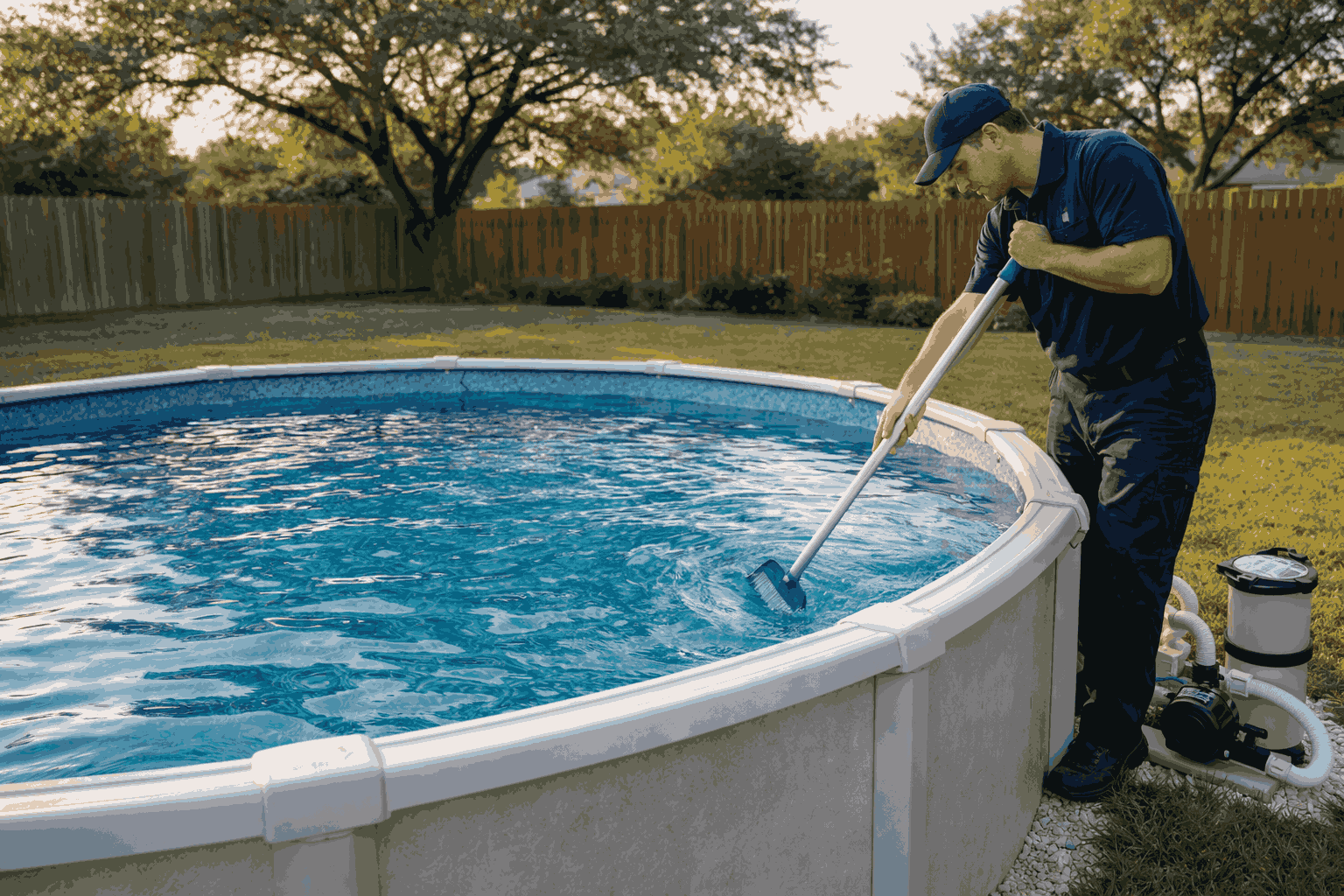 Above ground pool maintenance