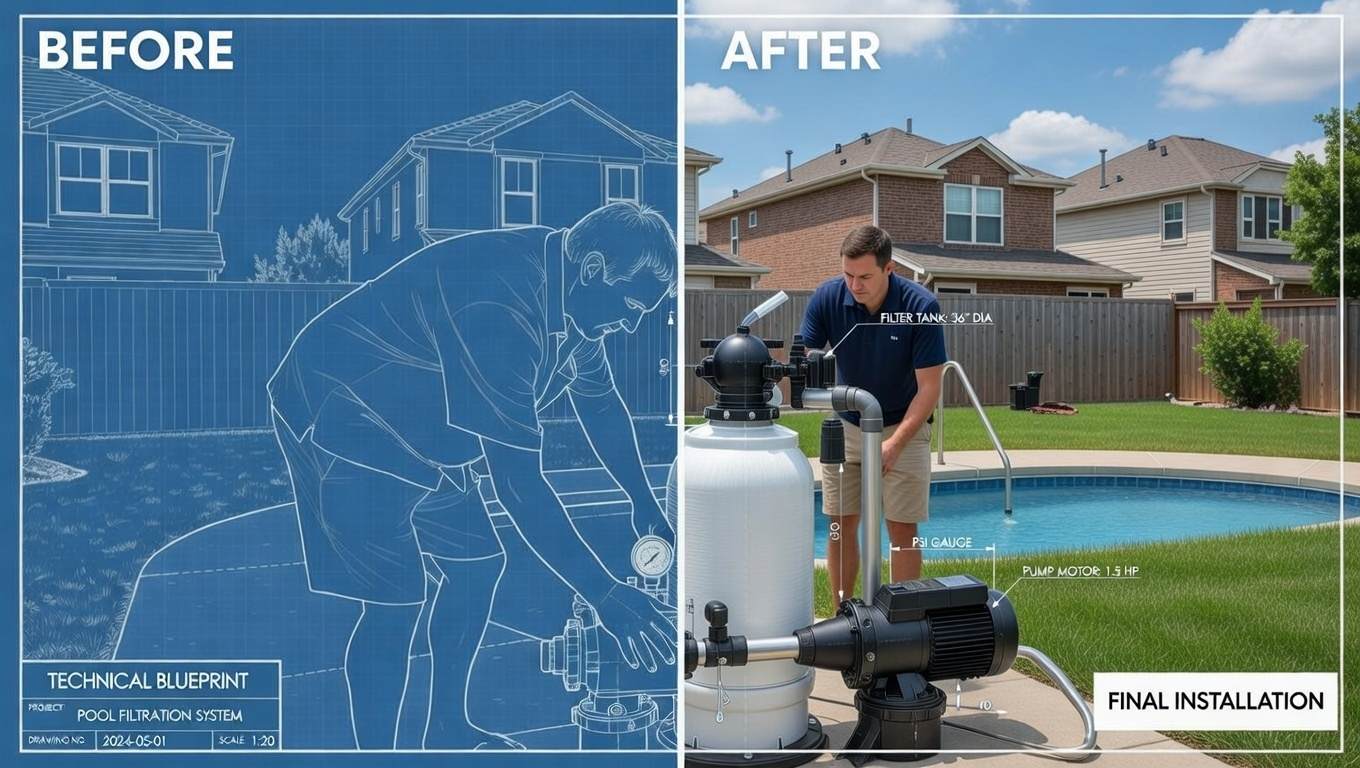 pool sand filter and pump