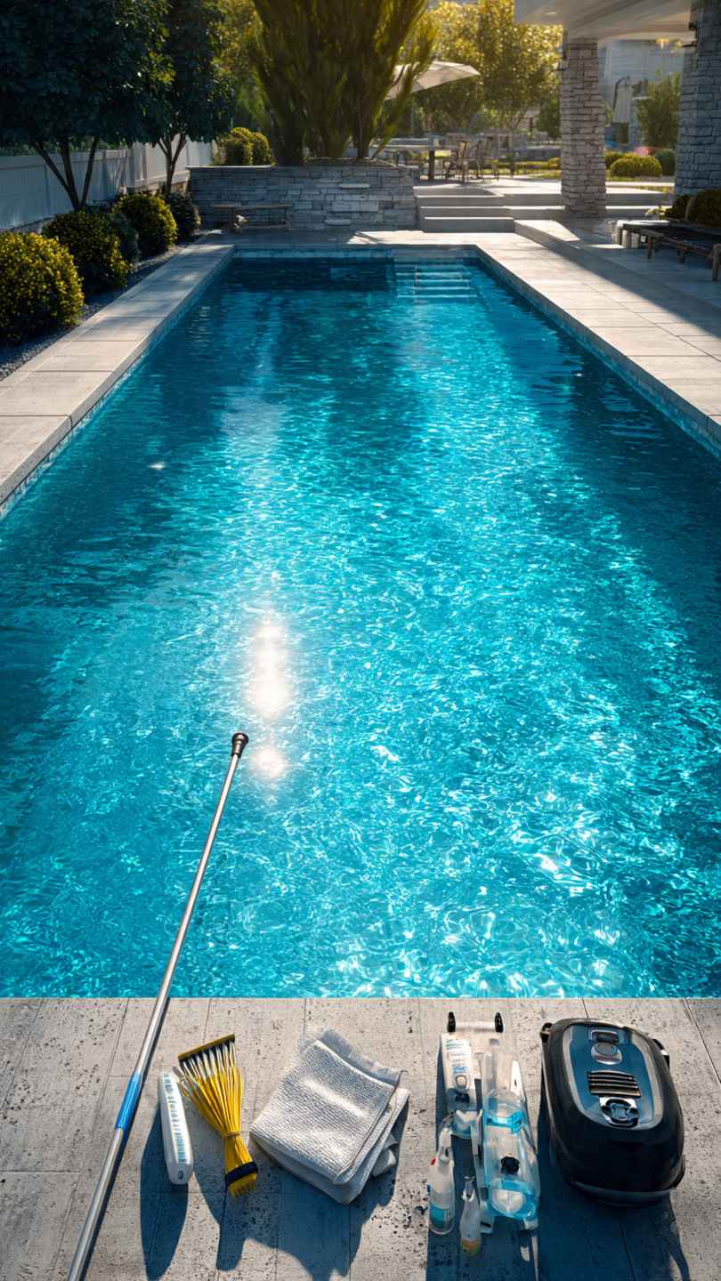 swimming pool maintenance schedule, pool maintenance plan