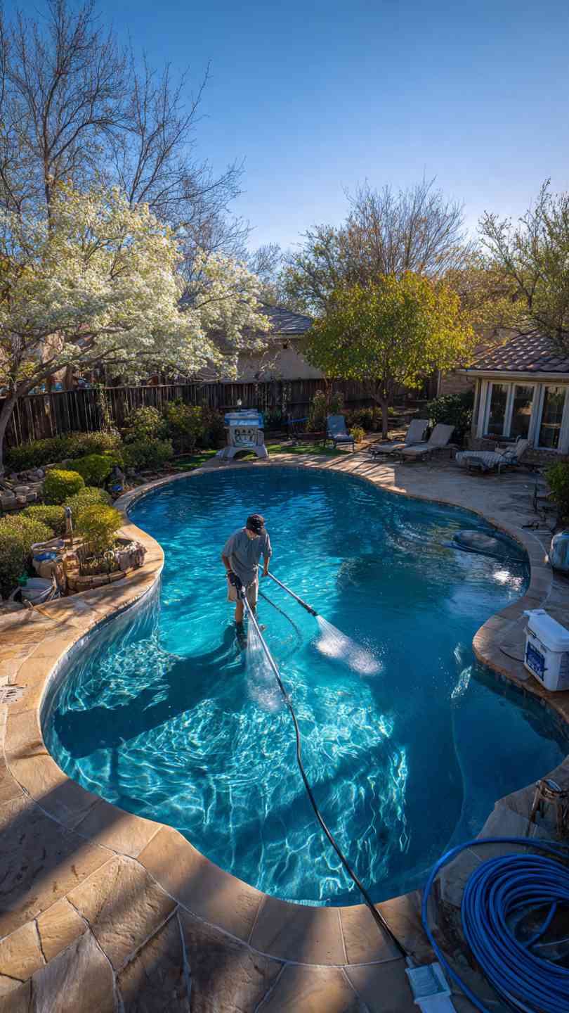 one time pool cleaning cost
one time pool service