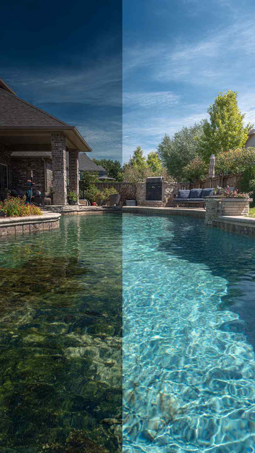 green pool recovery, green to clean