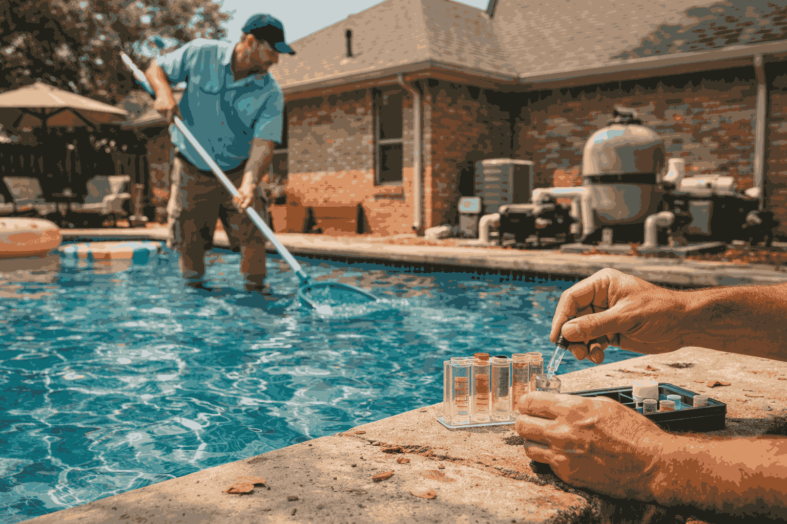 Mesquite pool service - Pool deck repair pool - coping repair pool deck cracks - pool maintenance costs pool service cost, weekly pool service cost of maintaining a pool - fix leaking a swimming pool in Texas pool leak repair Texas swimming pool leak detection pool plumbing leak