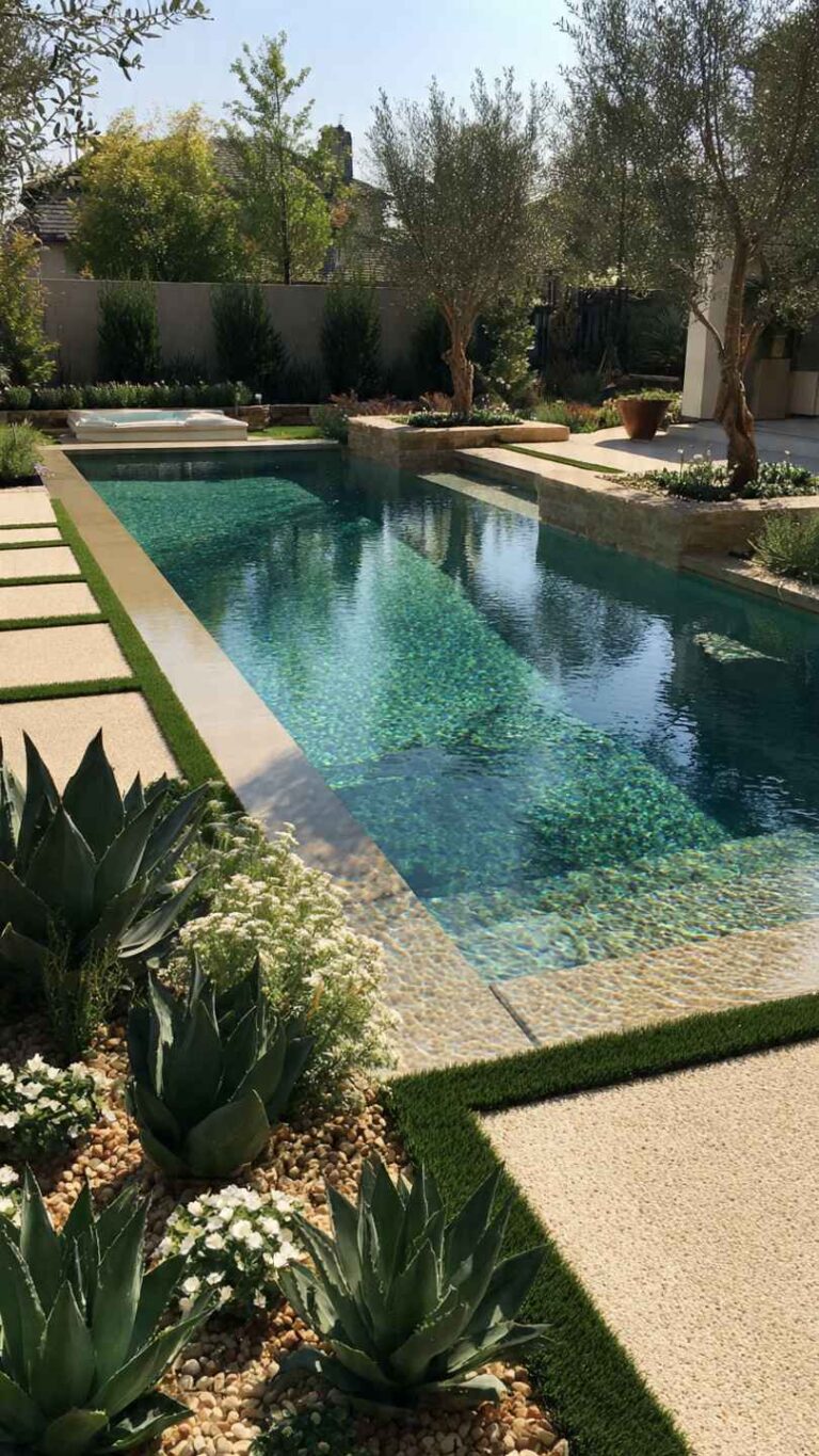 retrofit waterfall pool, add water feature to existing pool, pool upgrade water feature, add bubbler to pool
