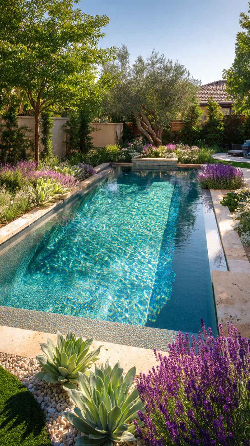 landscaping around pool
best plants around pool Texas
pool landscaping DFW
