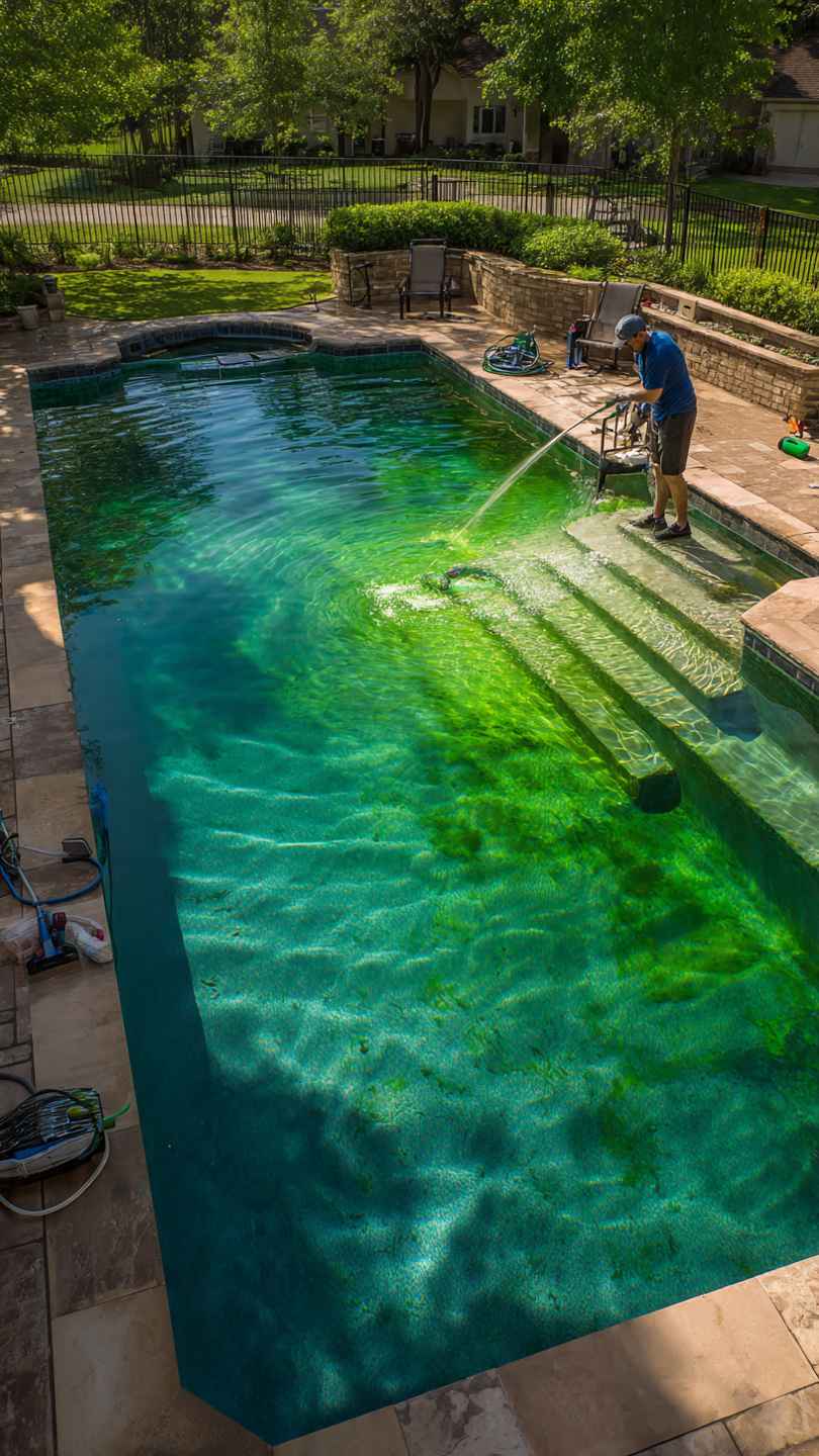 pool algae algae in pool, how to get rid of pool algae pool algae treatment