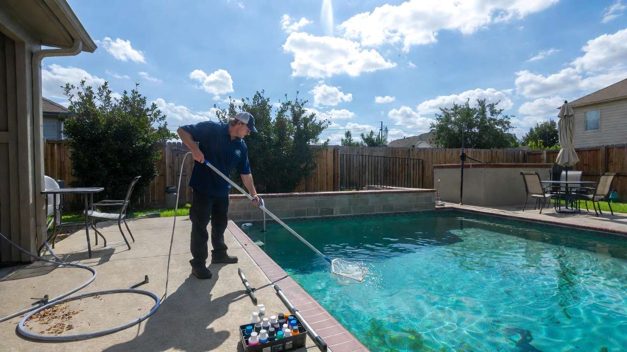 bi-weekly pool maintenance
every other week pool service