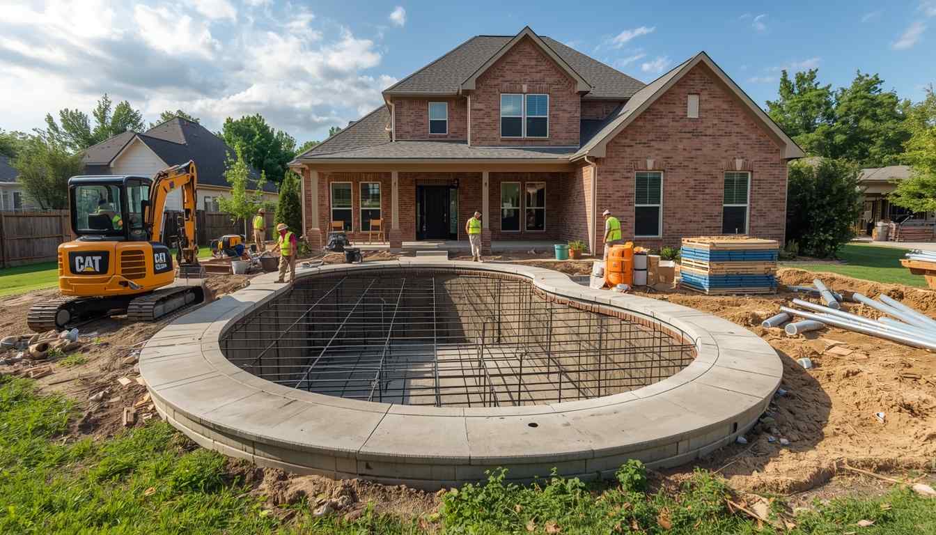 pool during construction construction dust in pool new homes being built near pool protect pool from construction