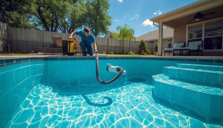 pool service for new homeowners - where to drain pool water pool draining laws Texas pool water discharge DFW