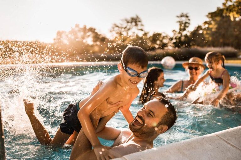 multi-generational pool pool for kids and grandparents pool all ages - pool exercise routine swimming pool exercise backyard pool workout water workouts - pool safety for kids, swimming pool safety, pool fence requirements Texas
