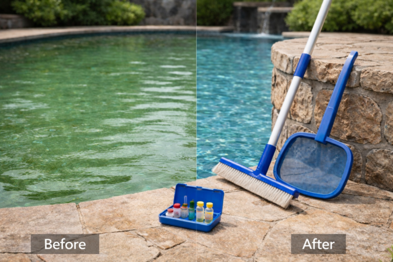summer pool maintenance Texas pool summer checklist keeping pool clean in summer DFW pool care - pool equipment assessment pool year end review pool annual inspection DFW pool maintenance