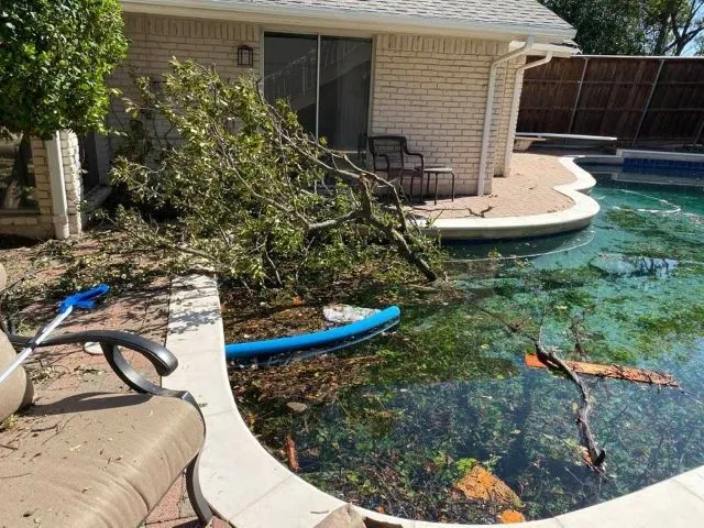pool maintenance after storm pool care after heavy rain Texas