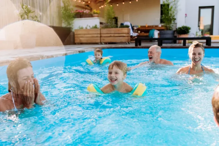 pool for kids and grandparents, pool for every age, multi-generational pool, pool all ages