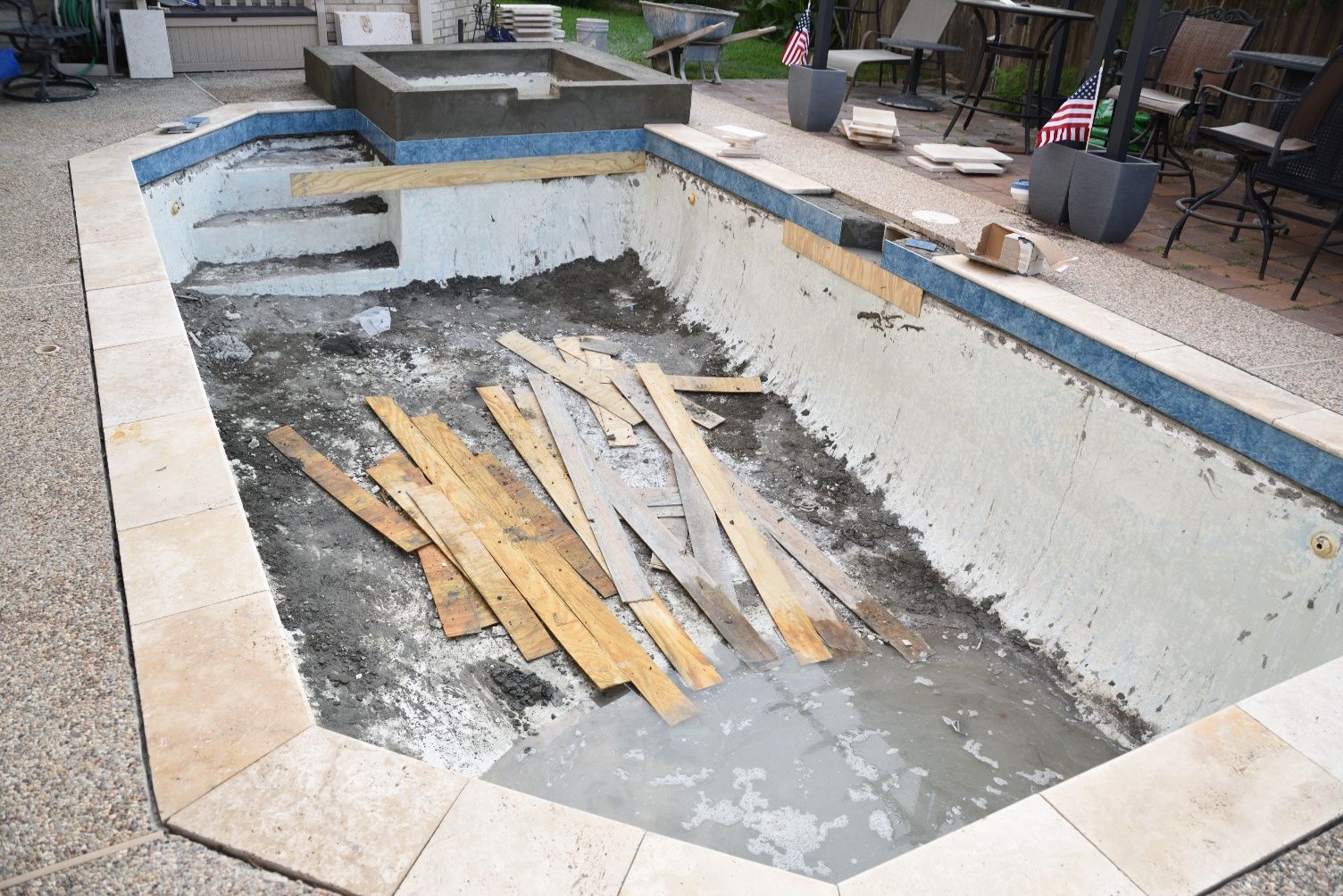 how to fix abandoned pool neglected pool recovery pool hasn't been maintained DFW pool costs