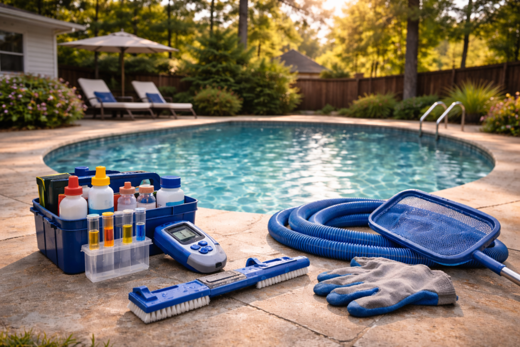hard water and swimming pools calcium in pool water DFW DFW water hardness - Texas pool disclosure requirements, pool disclosure when selling house Texas, selling house with pool disclosure, pool disclosure - pool repair scams, pool scams, pool service scams, avoid pool company scams