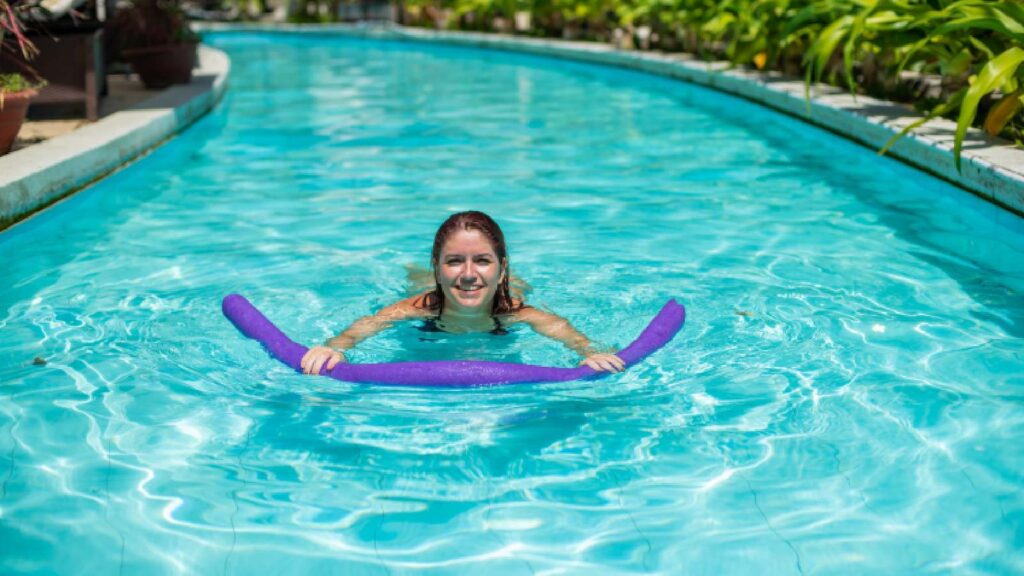 pool deck material - red eyes after swimming in pool, burning eyes after pool, pool water eye irritation, chloramines in pool, pool pH eye irritation