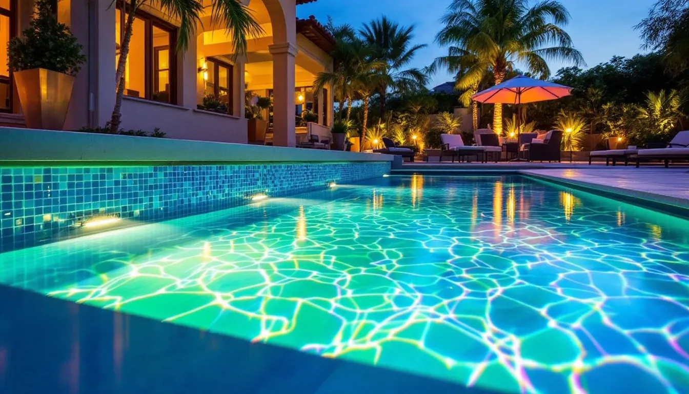 pool light color meaning pool lighting ideas pool LED color best pool lights pool lighting design - North Texas pool market, DFW pool industry, pool service market DFW, pool companies in DFW