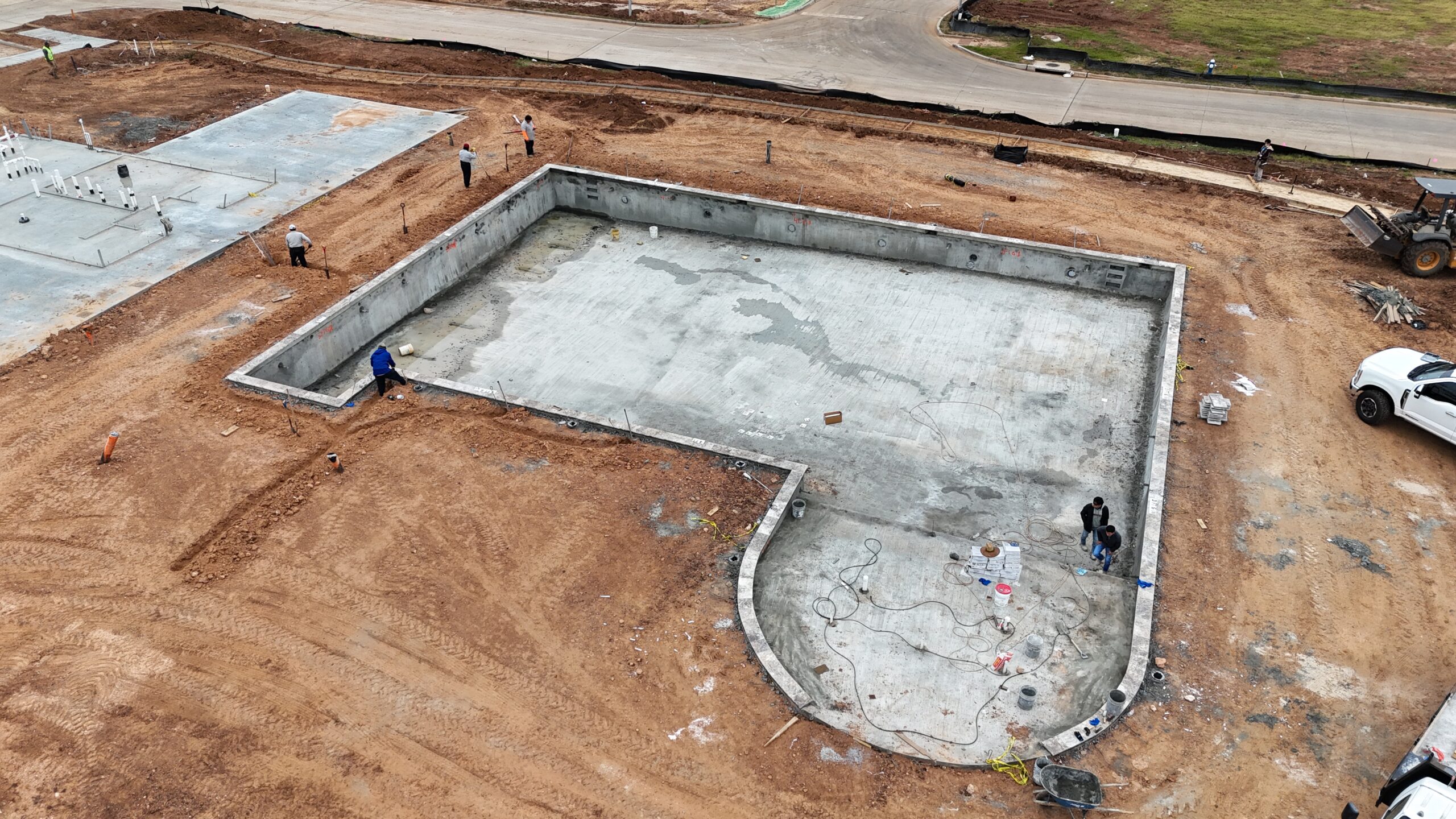 protect pool from construction - pool water level too low, low pool water level, pool pump running dry, pool skimmer sucking air, pool water loss - pool coping repair, cracked pool coping, loose pool coping, pool edge repair, pool deck coping