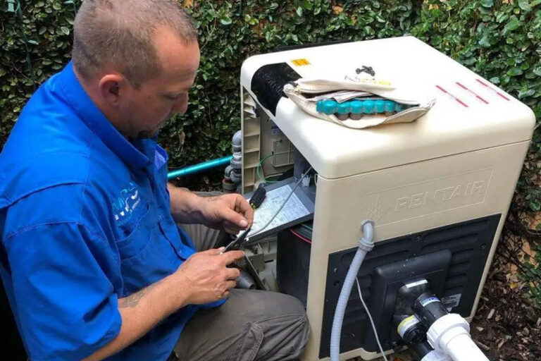 pool maintenance for beginners, beginner pool care, first time pool owner, pool care checklist - heat pump vs gas pool heater, pool heat pump vs gas heater, best pool heater for Texas, cheapest way to heat a pool, pool heater comparison