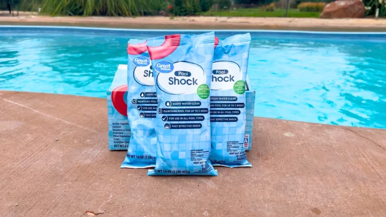 safe pool chemicals, pool chemicals safe for families, pool chemical irritation, chlorine rash - how often to shock a pool, pool shock schedule, when to shock a pool, how often should I shock my pool - pool opening chemicals, what chemicals to add when opening a pool, pool start-up chemicals, spring pool opening chemistry - pool chemical storage safety, store pool chemicals safely, pool chlorine storage, muriatic acid storage, mixing pool chemicals, pool shed safety, pool chemical safety tips