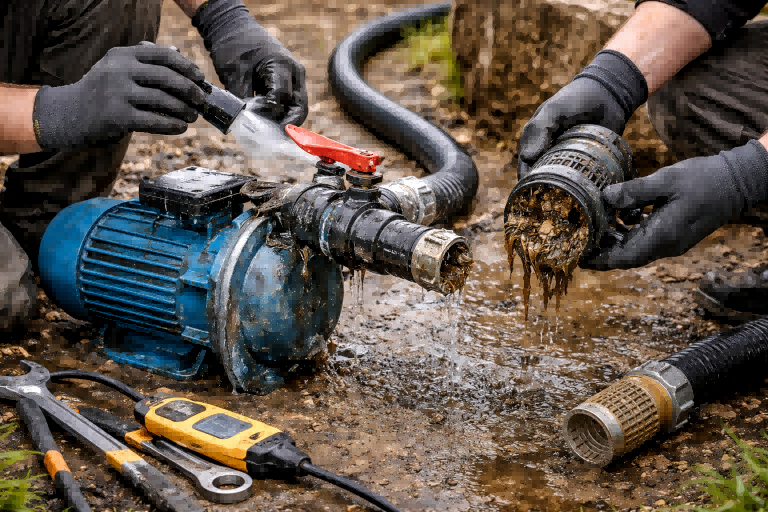 pool pump suction loss, pool pump suction problem, pool pump losing suction, pool pump not pulling water - pool pump bearing repair, pool pump motor bearings, pool pump grinding noise, noisy pool pump motor