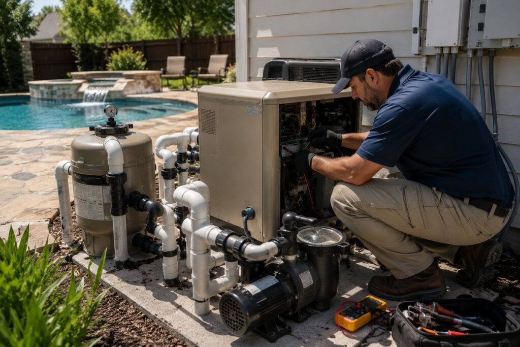 hayward pool heater repair, hayward pool pump repair, hayward pool heater - cartridge pool filter cleaning schedule, often to clean pool cartridge filter, cartridge filter maintenance, dirty pool cartridge symptoms, pool filter cleaning frequency - when to replace a pool heater, replace pool heater, pool heater lifespan, repair or replace pool heater, old pool heater problems - gas smell near pool heater, pool heater gas smell, gas pool heater safety, pool heater leaking gas, pool heater repair - pool heater high limit switch, pool heater high limit error, pool heater overheating, pool heater shuts off, pool heater safety switch