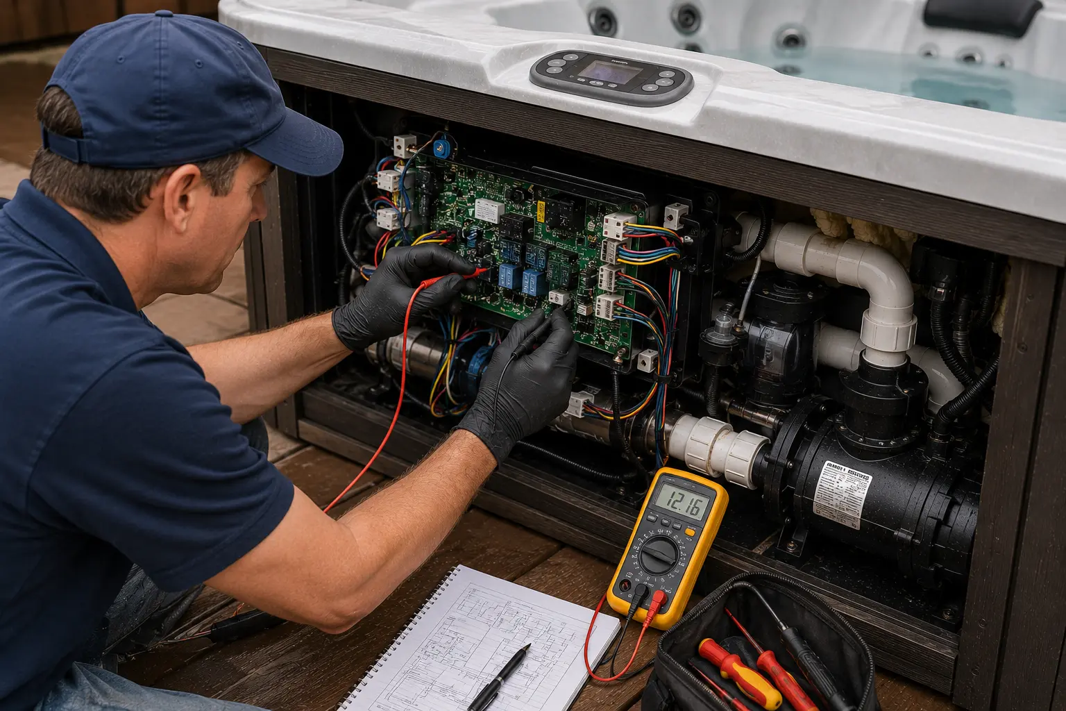 Hot Tub Circuit Board & Automation Repair Dallas-Fort Worth | Spa Controls | Poolburg - hot tub heater repair, spa heater repair, hot tub not heating, hot tub heater not working, spa heater element replacement - spa heater replacement cost, hot tub heater replacement cost, spa heater element cost, replace hot tub heater, hot tub not heating