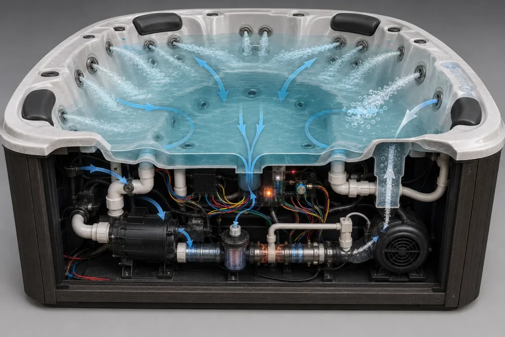 hot tub heater repair, spa heater repair, hot tub not heating, hot tub heater not working, spa heater element replacement