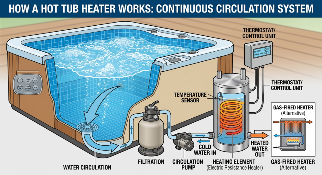 How Hot tub heater Works