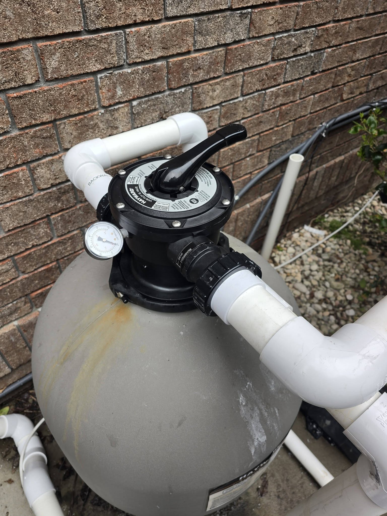 pool multiport valve leaking, multiport valve leak, pool filter valve leaking, pool backwash valve leaking, sand filter valve repair
