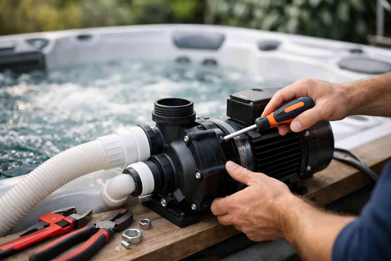 hot tub circulation pump repair, spa circulation pump repair, hot tub pump not working, hot tub water not circulating, spa pump replacement