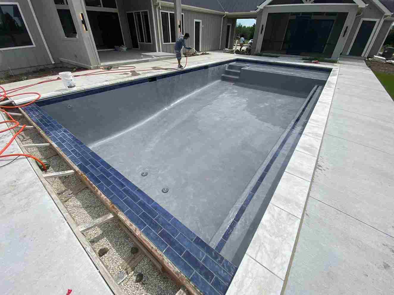 pool stone repair, pool stone coping repair, loose pool stones, pool stone mortar repair, natural stone pool repair