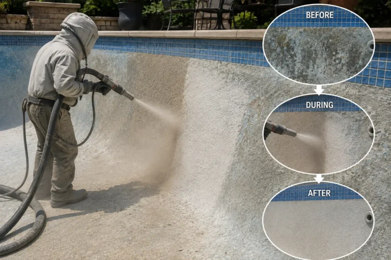 commercial pool resurfacing, commercial swimming pool resurfacing, apartment pool resurfacing, hotel pool resurfacing, commercial pool repair